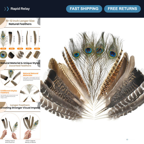 Pcs large mixed feathers - 20,